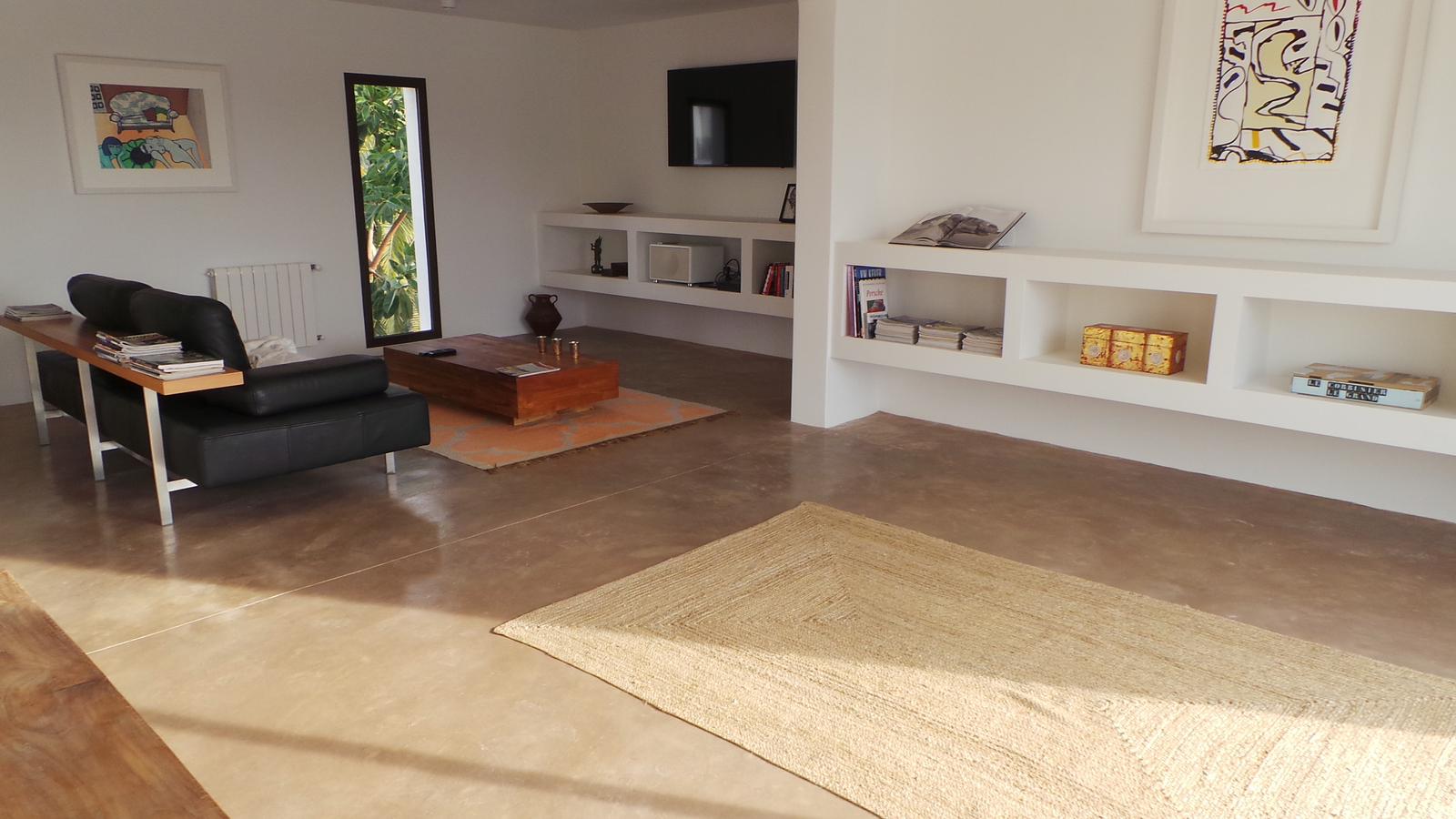 Hormigón fratasado fino decorativo en viviendas